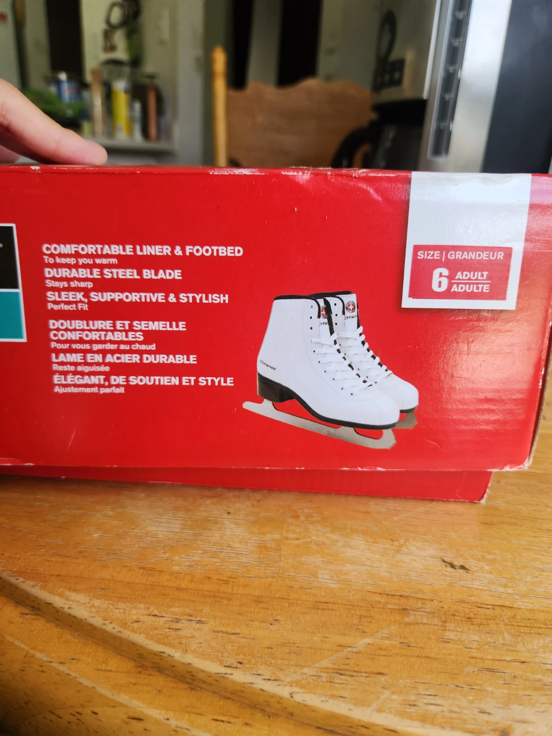 Schwinn White Figure Skates Size 6 - photo 4