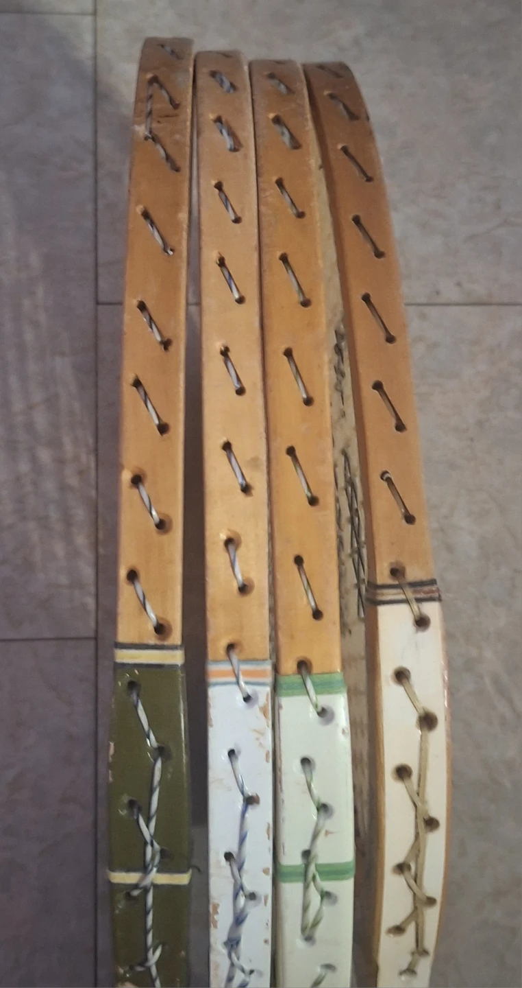 Set of 4 Vintage Tennis Racquets - Spalding, Wilson, Deuce Court - photo 3