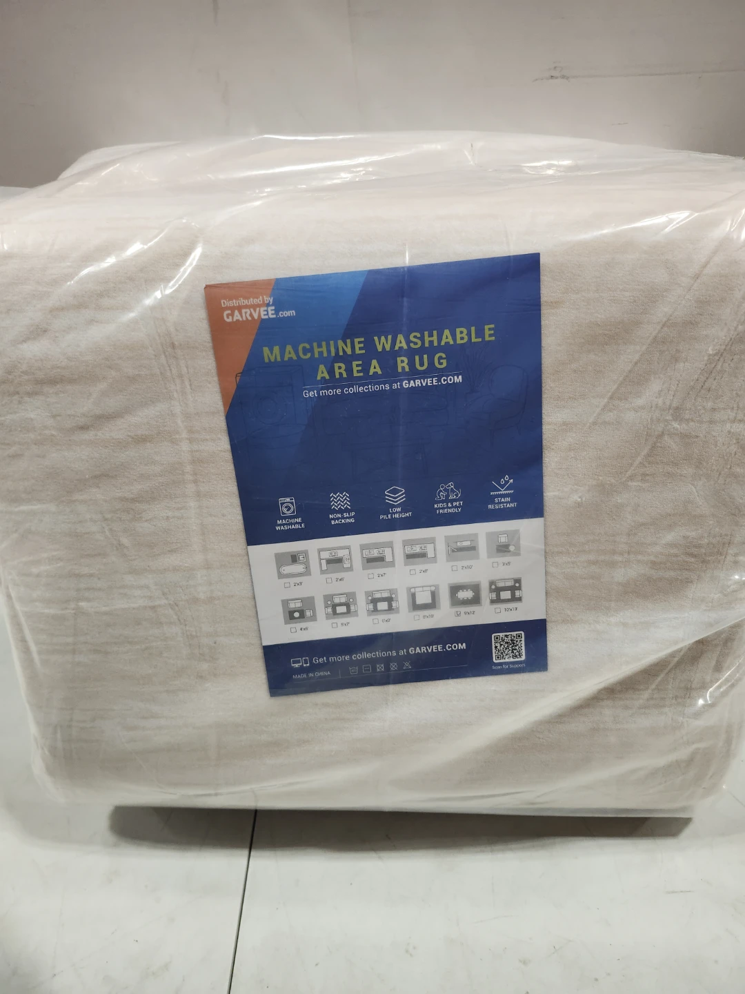 GarveeHome Bordered Washable Area Rug