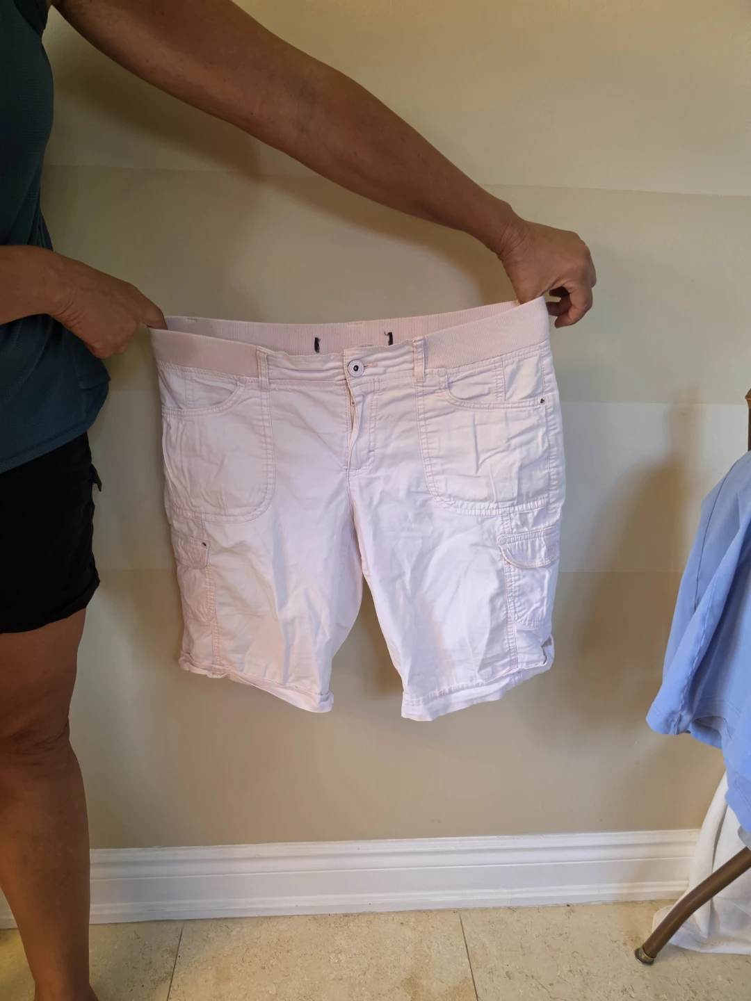 Women's Pink Cargo Shorts