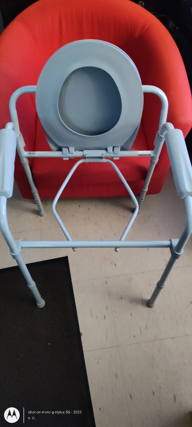 Adjustable Bedside Commode Chair - photo 3