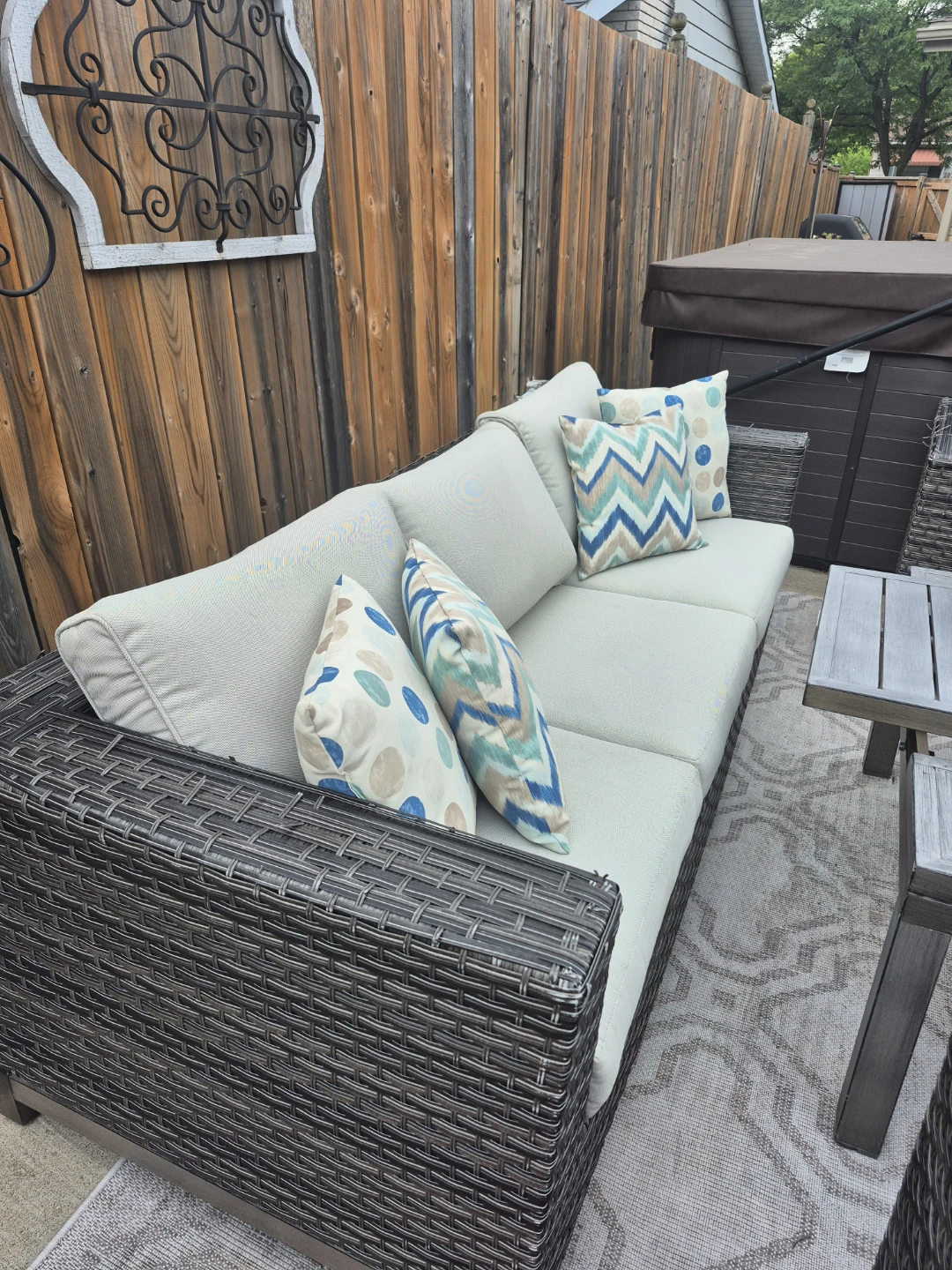 Hampton Bay Outdoor Sectional Sofa Set - photo 4