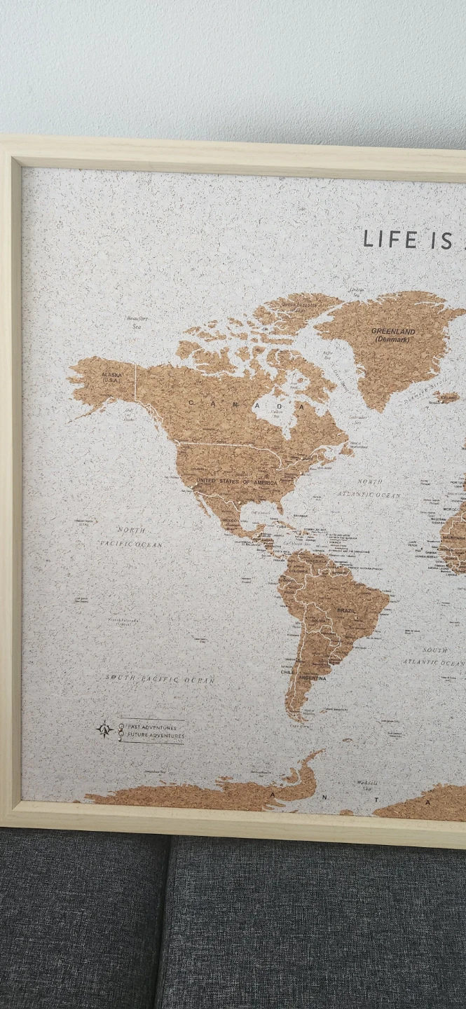 Cork World Map Pinboard - photo 2