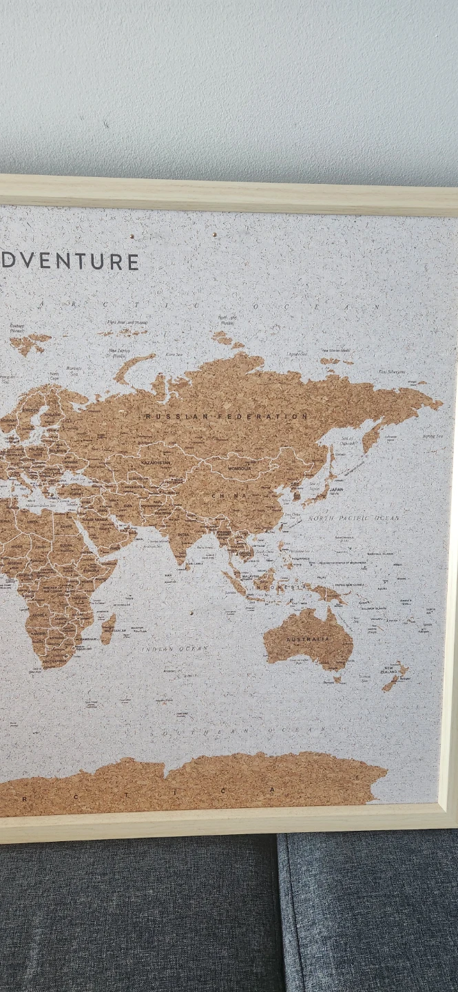 Cork World Map Pinboard - photo 3