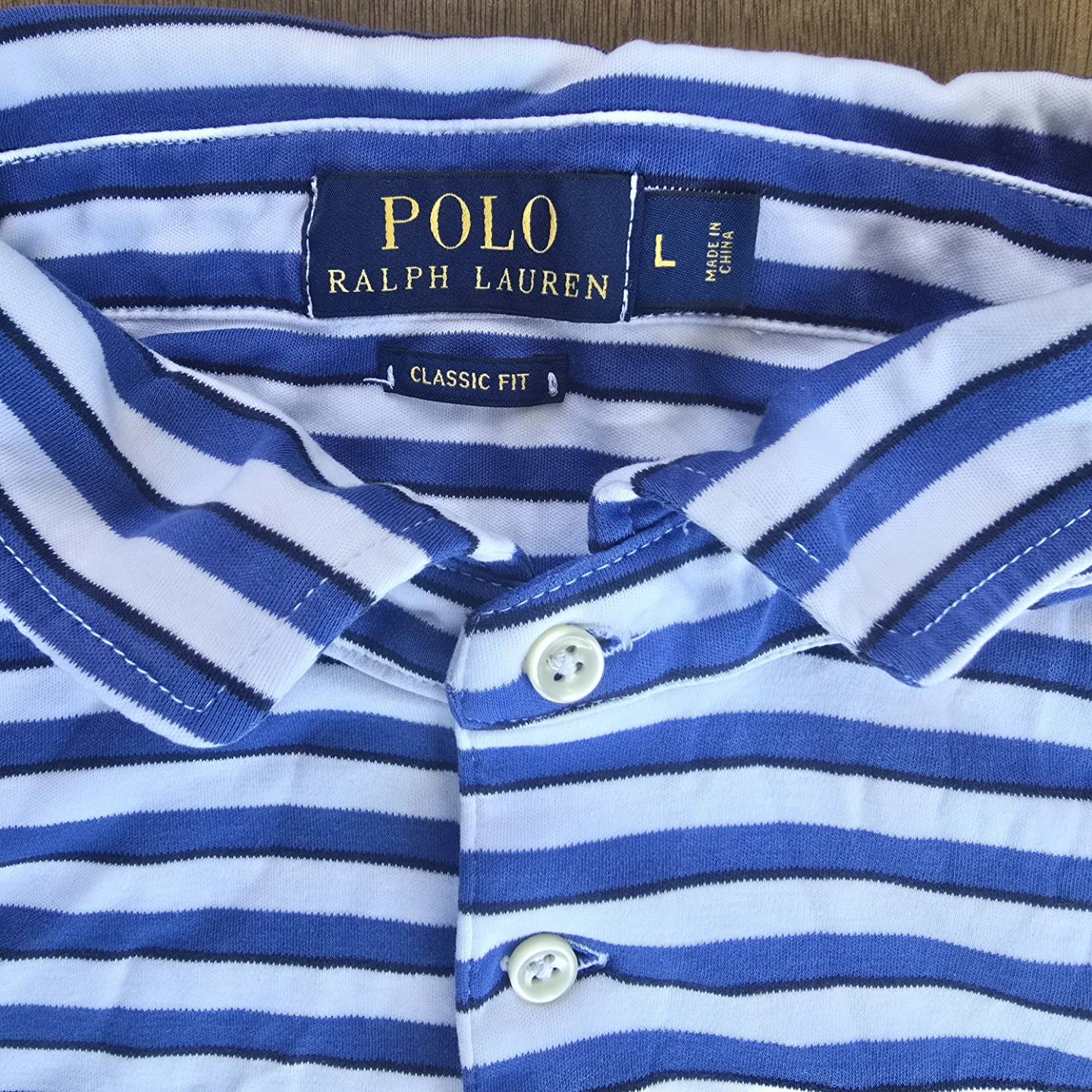 Polo Ralph Lauren Blue & White Striped Polo Shirt - photo 4