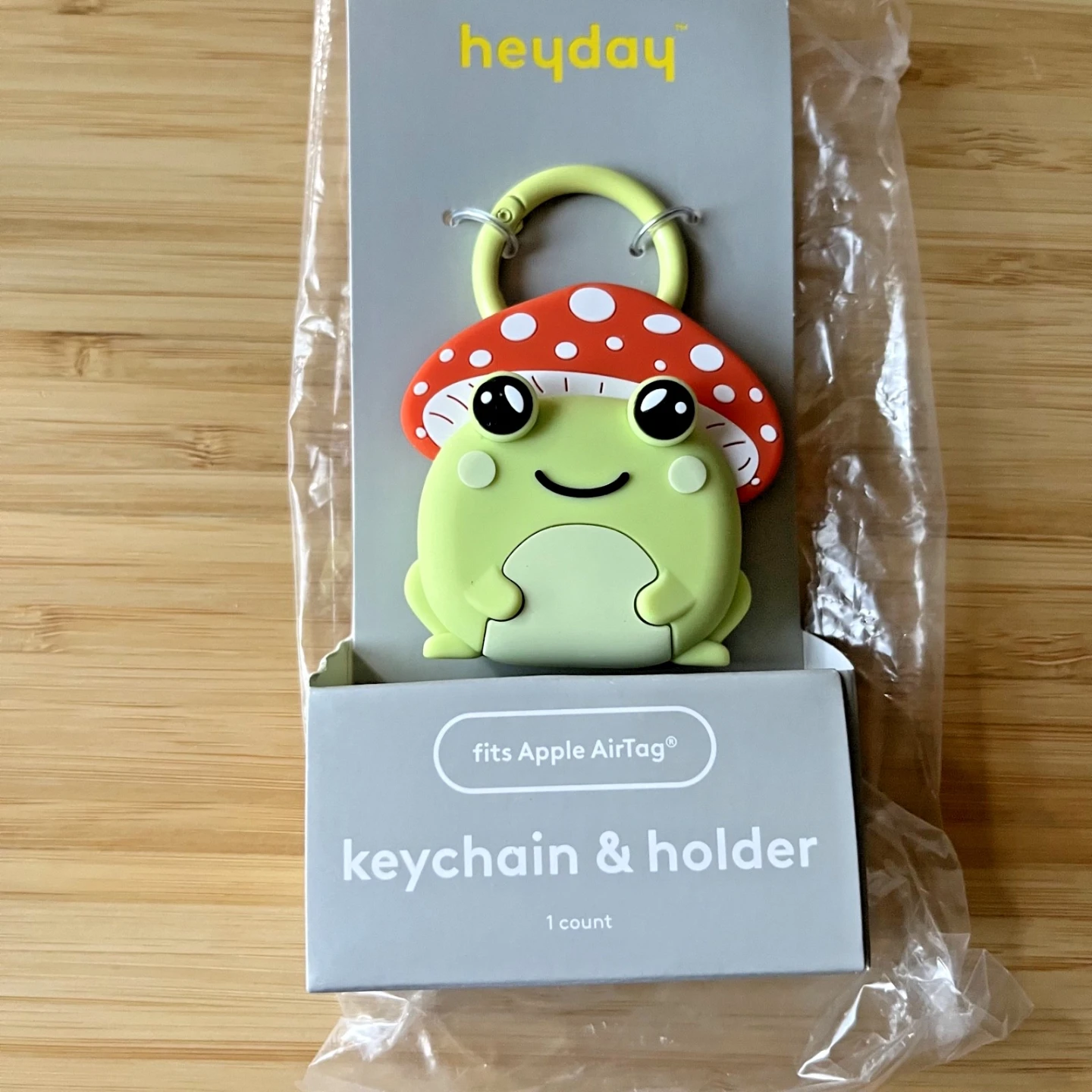 Apple AirTag Holder - Heyday Cute Frog w/ Mushroom