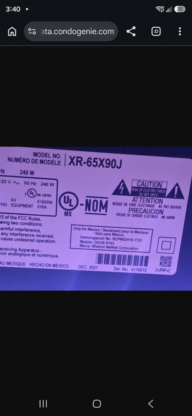 Sony 65 XR 90J and a Bose 900 smartbar