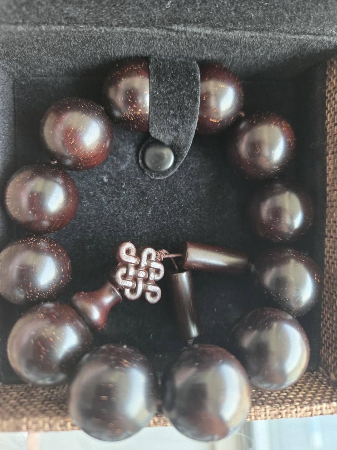 Wooden Beaded Bracelet with Tassel