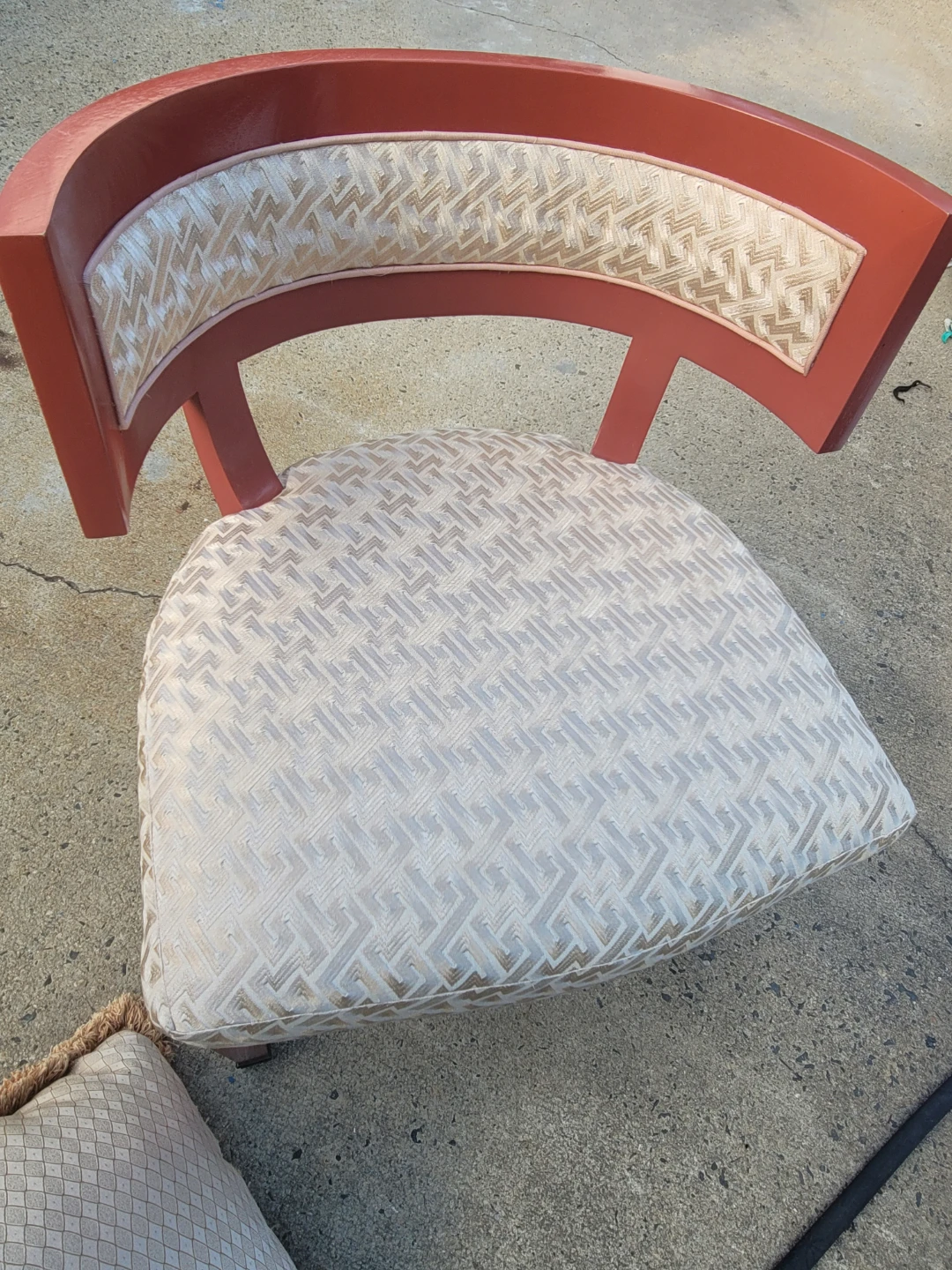 Accent Chair with Decorative Fabric