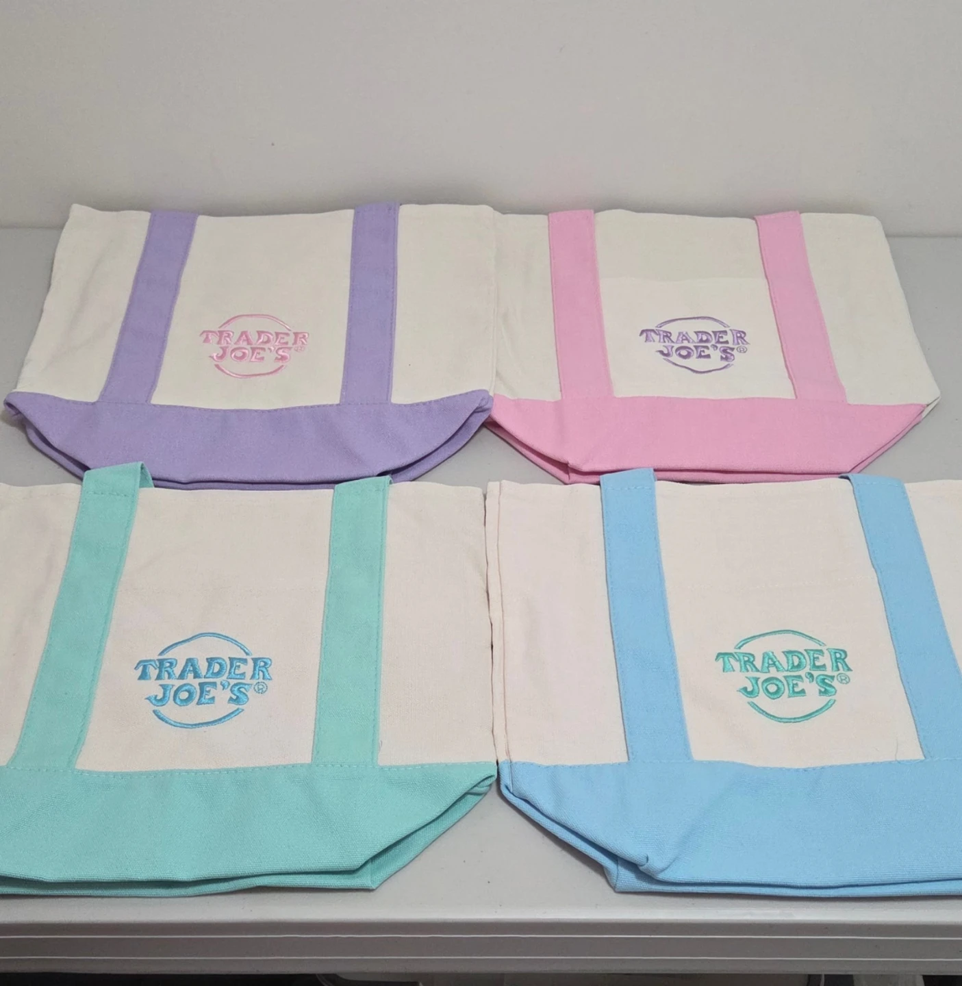 Trader Joe's Canvas Mini Tote Bags