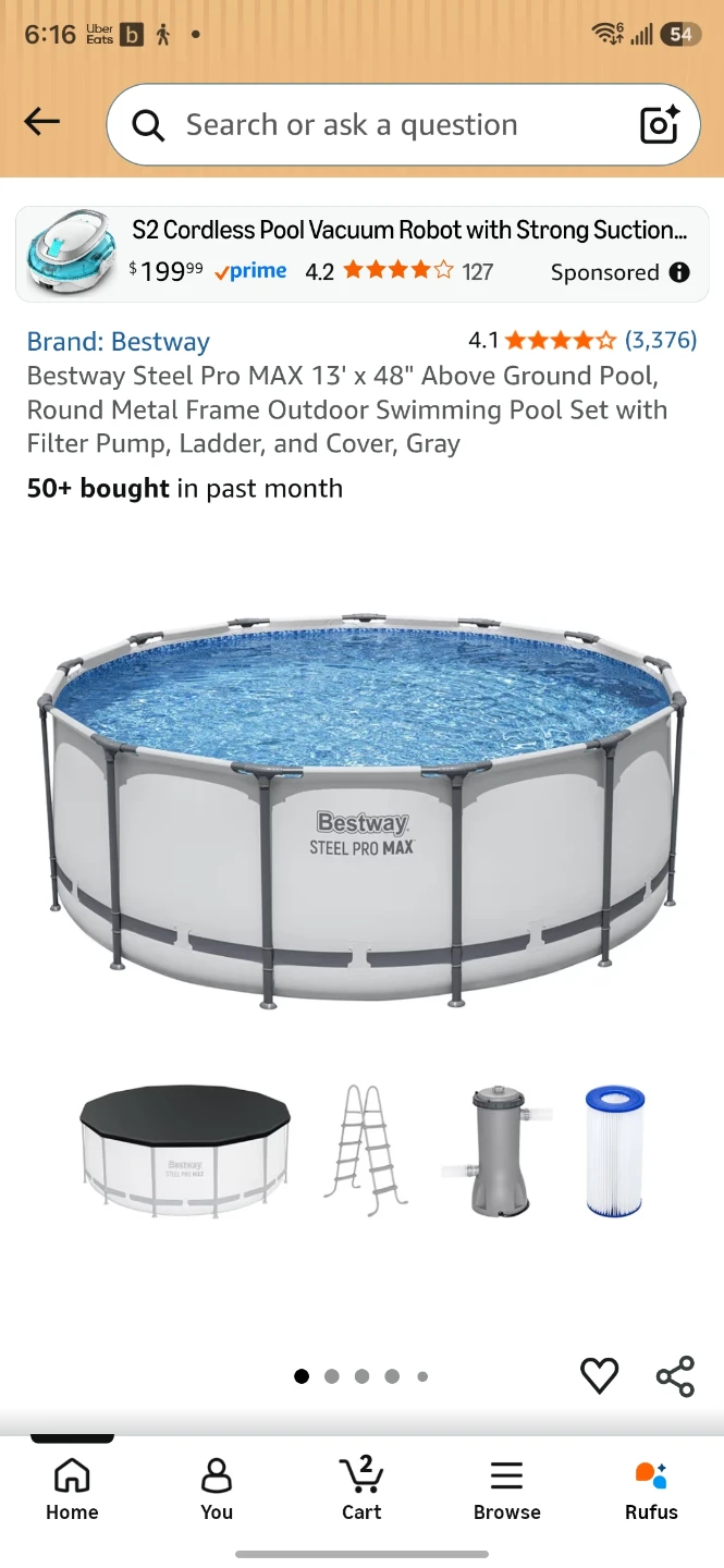Bestway Steel Pro MAX 13' x 48" Above Ground Pool Set