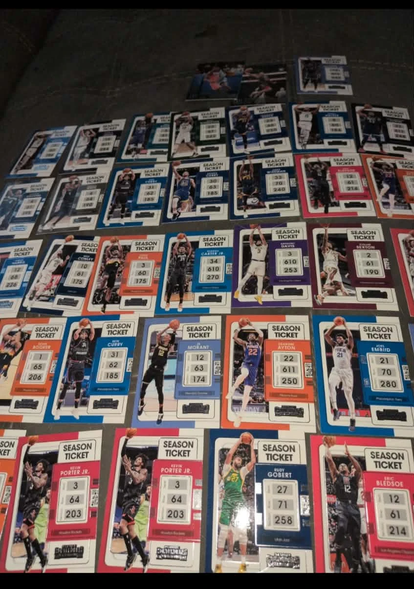 NBA Season Ticket Basketball Cards Lot