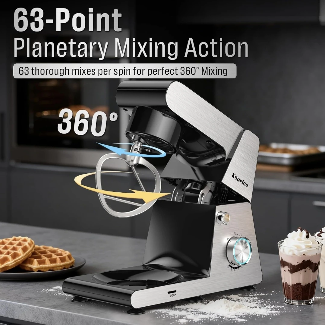 Kourice Stand Mixer with Attachments - photo 4