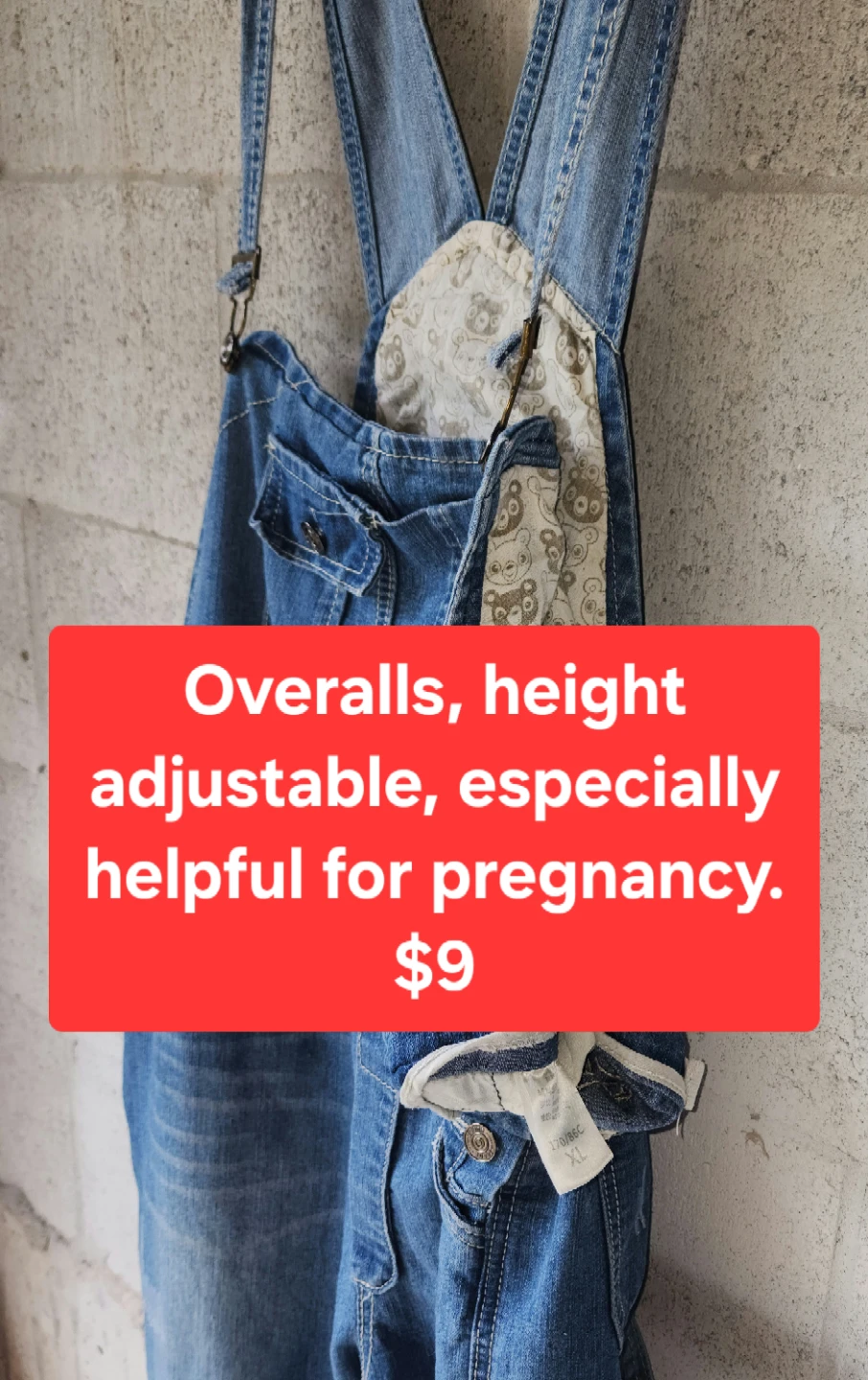 Denim Overalls - Adjustable Height