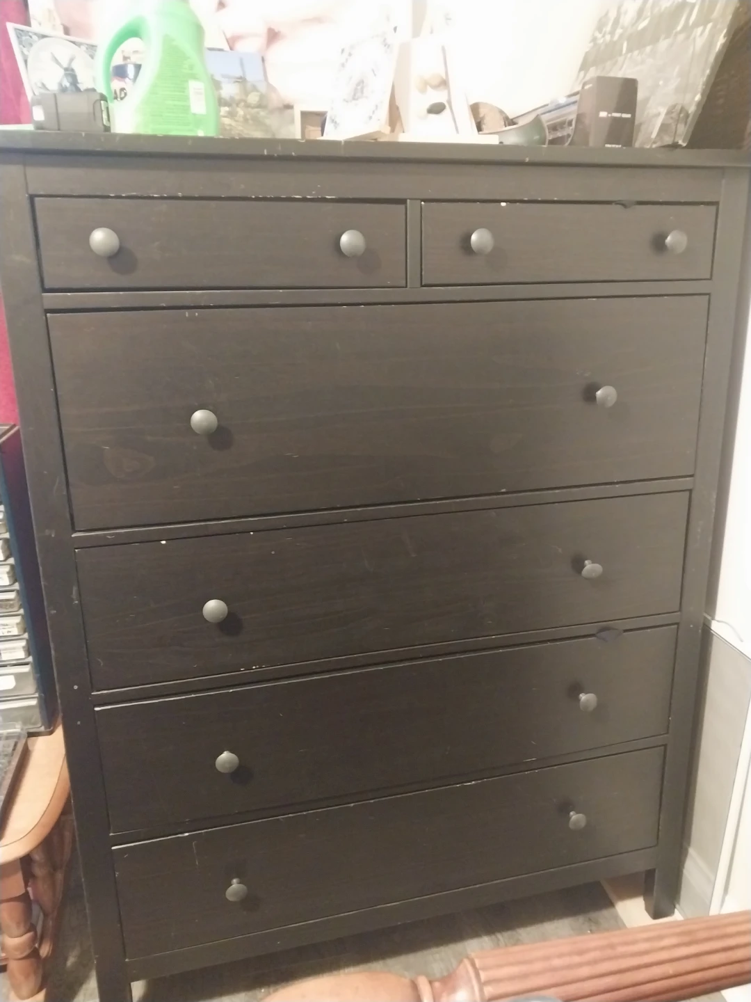 Black Dresser with 5 Drawers - photo 2