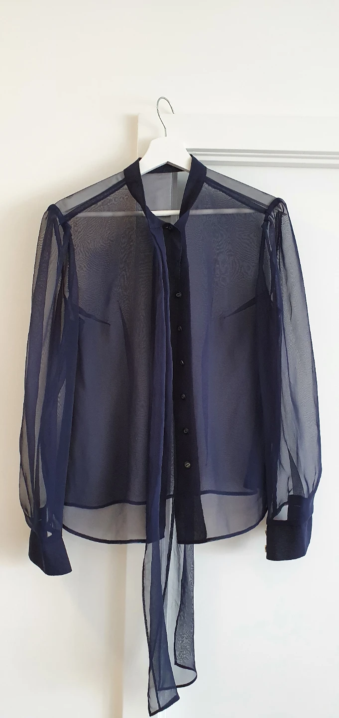 Elegant Custom-Made Chiffon Blouse – Approx. Size S/M - photo 3