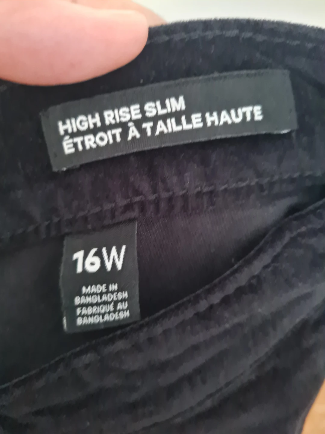 Joe Fresh+ High Rise Slim Pants Black Size 16W - photo 3