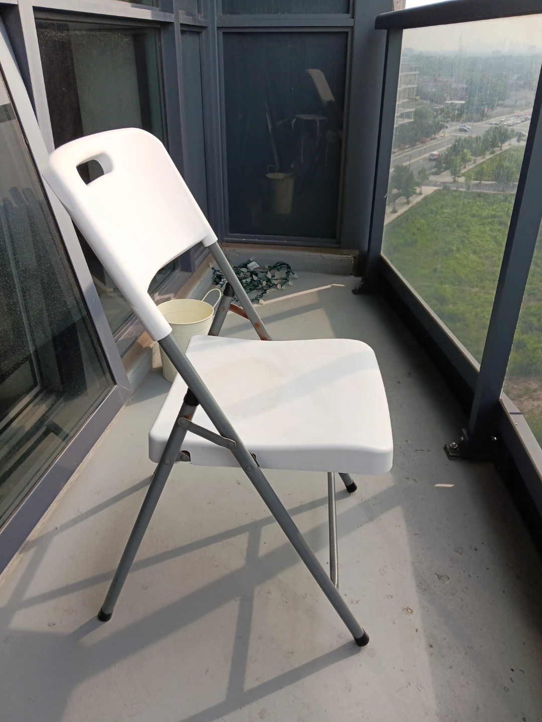 Moving Out sale- White Folding Chair