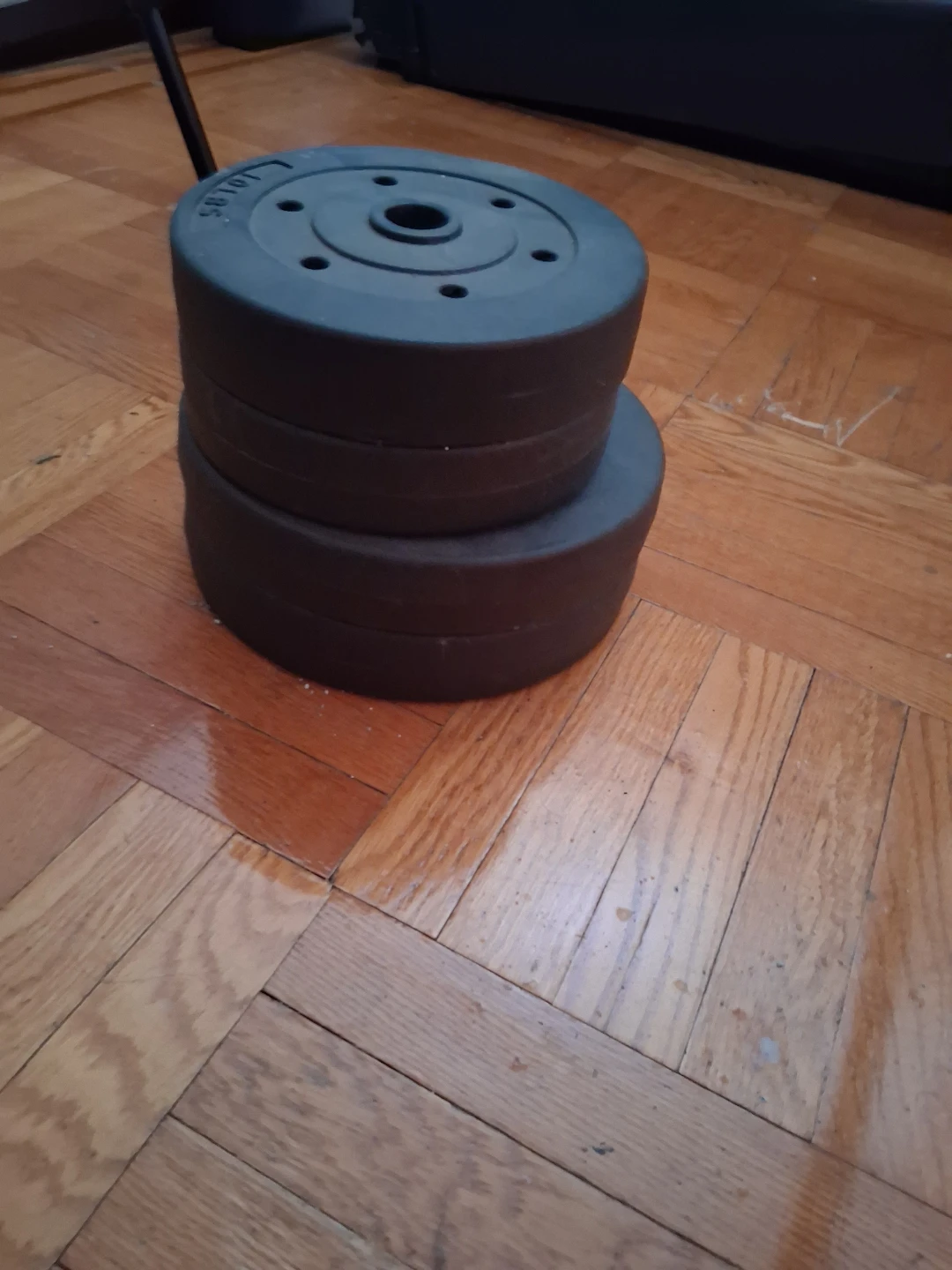Weight Plates 2 x(10LB, 15LB, 25LB) and 60-Inch Barbell - photo 3