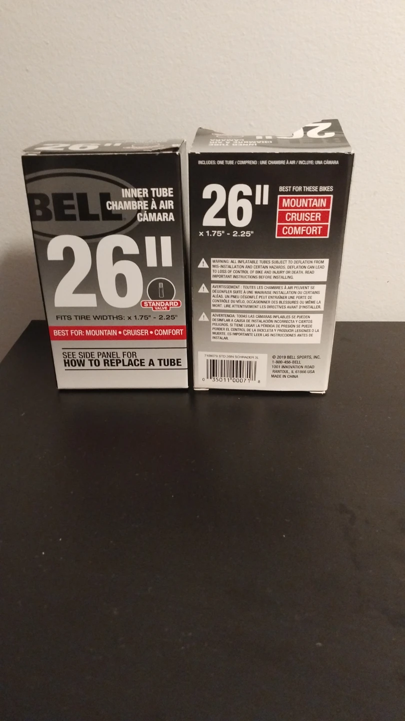 26" mountain bike tubes