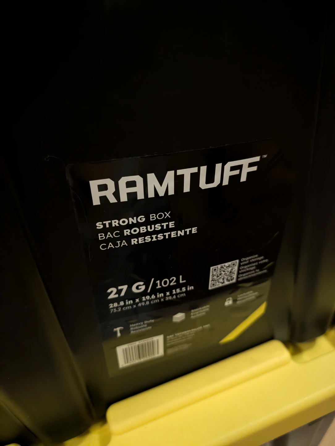 Ram-Tuff Strong Box Storage Totes - 102 L - photo 2