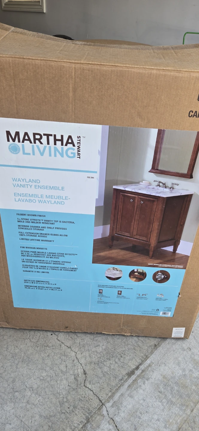 Martha Stewart Wayland Vanity Ensemble - Gilbert Brown