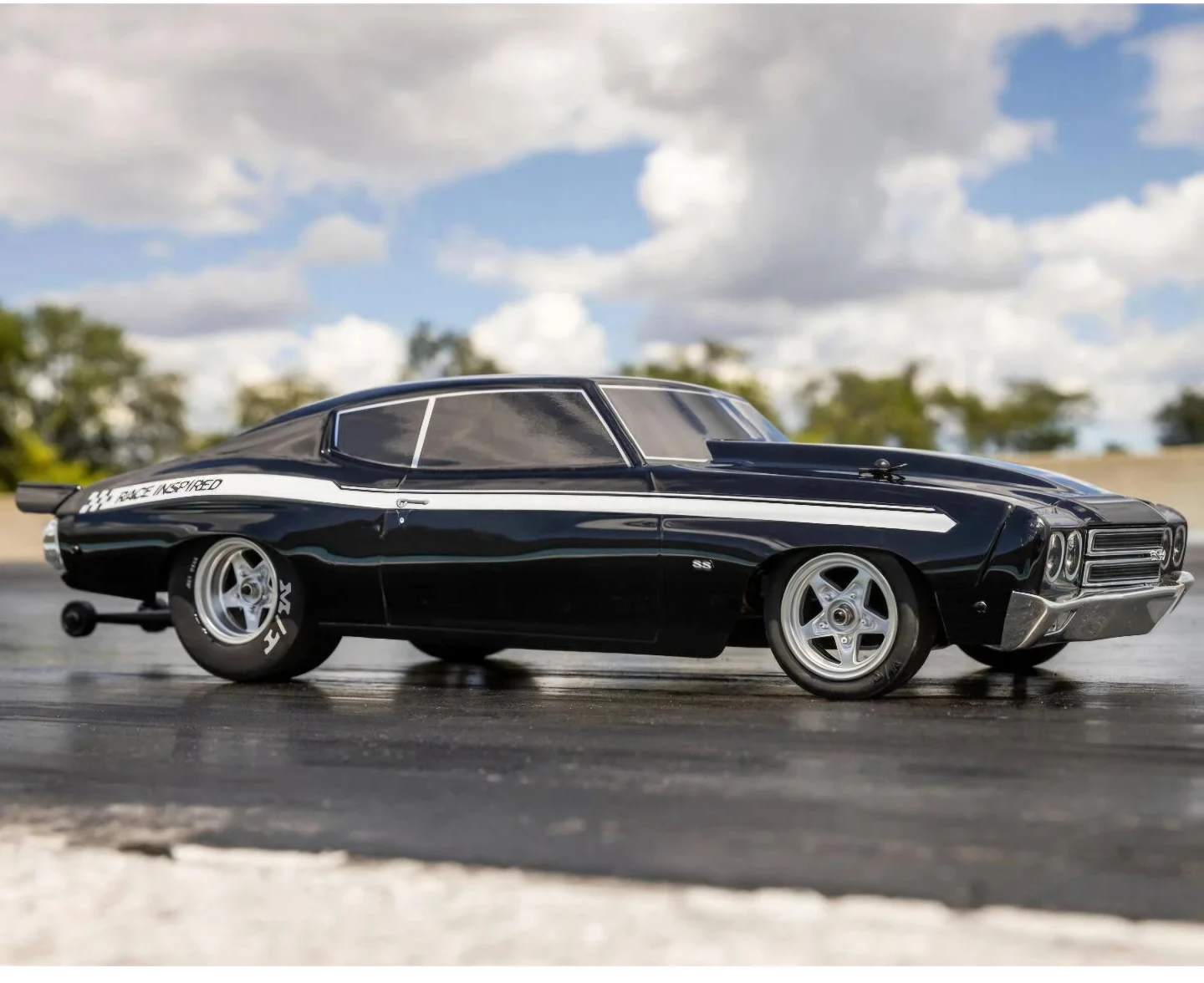 Losi Black RC Drag Car