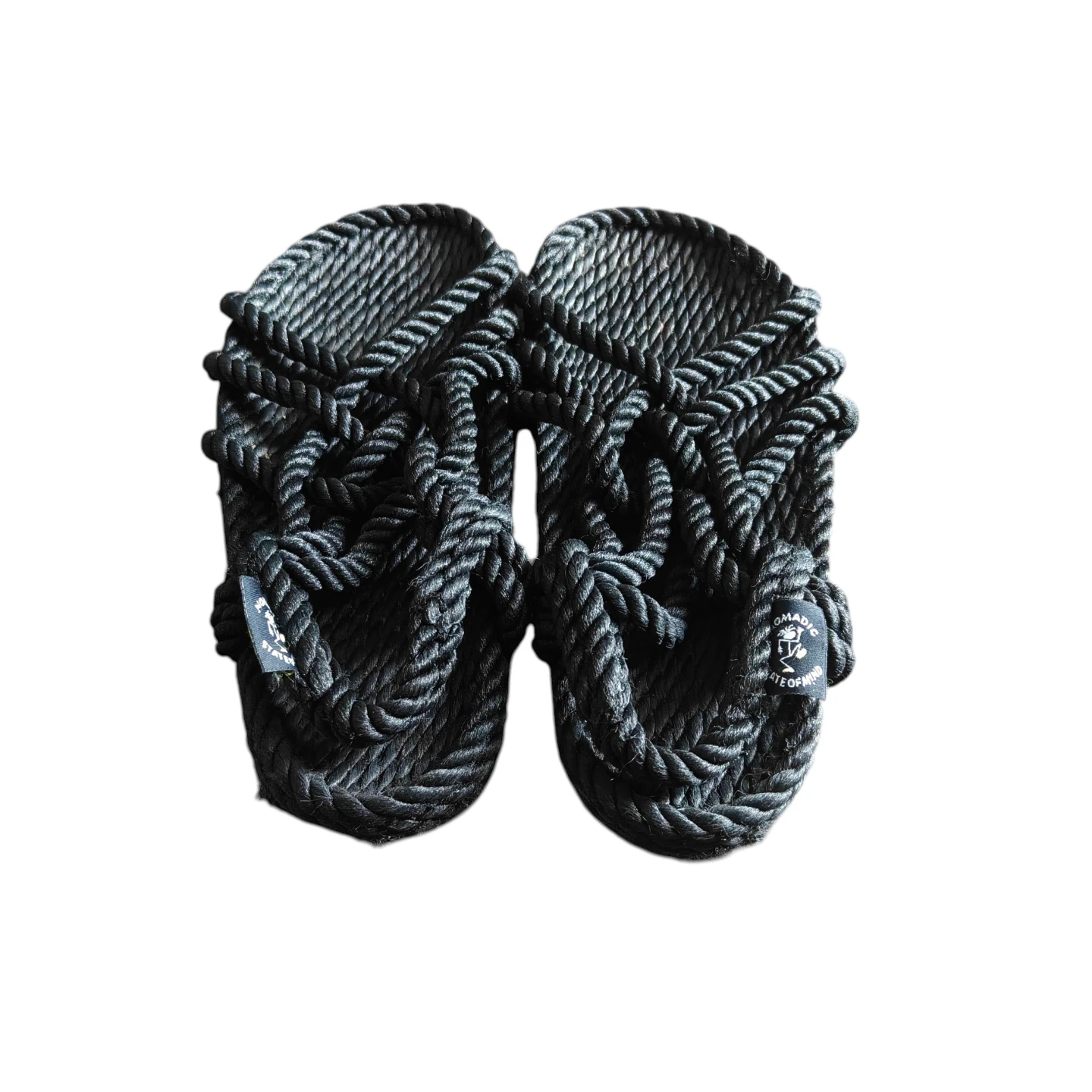 Nomadic State of Mind Black Rope Sandals Women's Size 5 Boho - photo 4