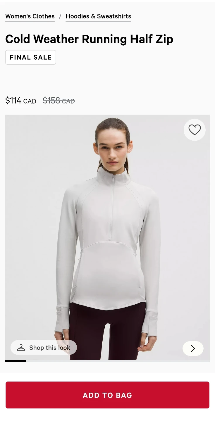 Lululemon Blue Running Half Zip - photo 2