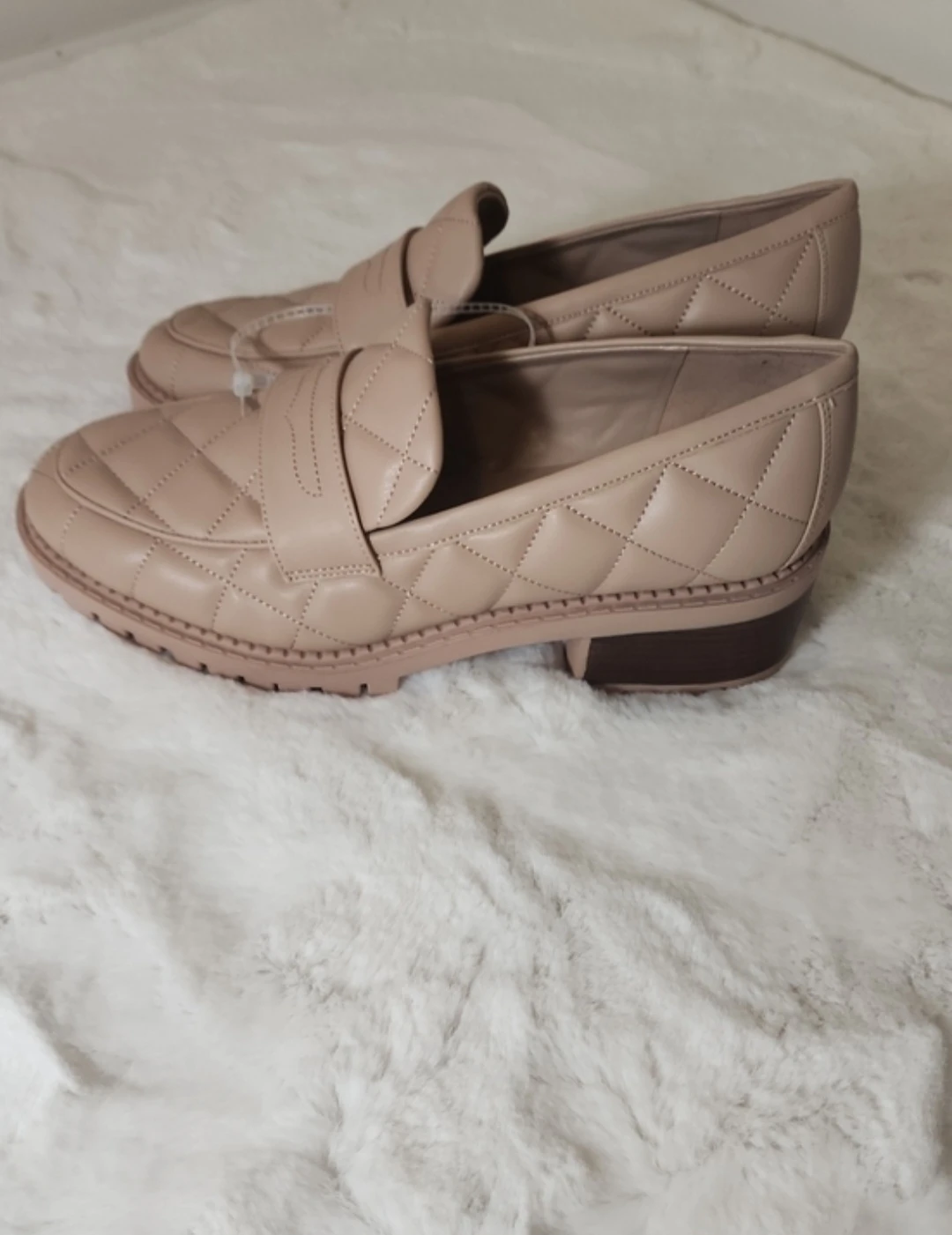 Marc Fisher Women's Dantea Loafers Nude Size 8.5 NWOT