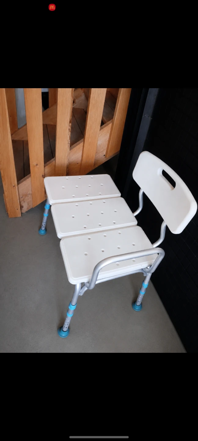 Adjustable Shower Transfer Bench with Backrest