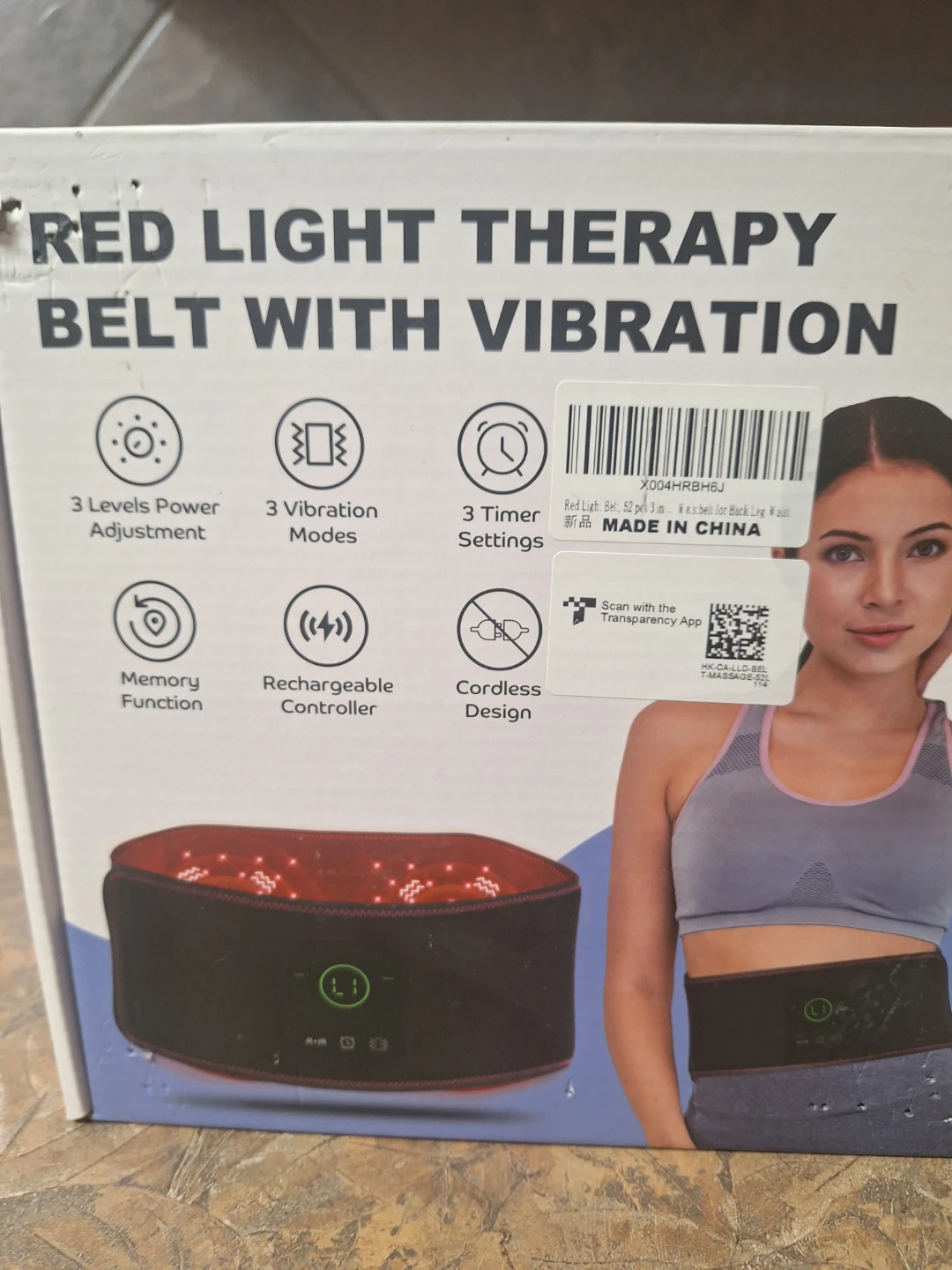 Red Light Therapy Belt with Vibration