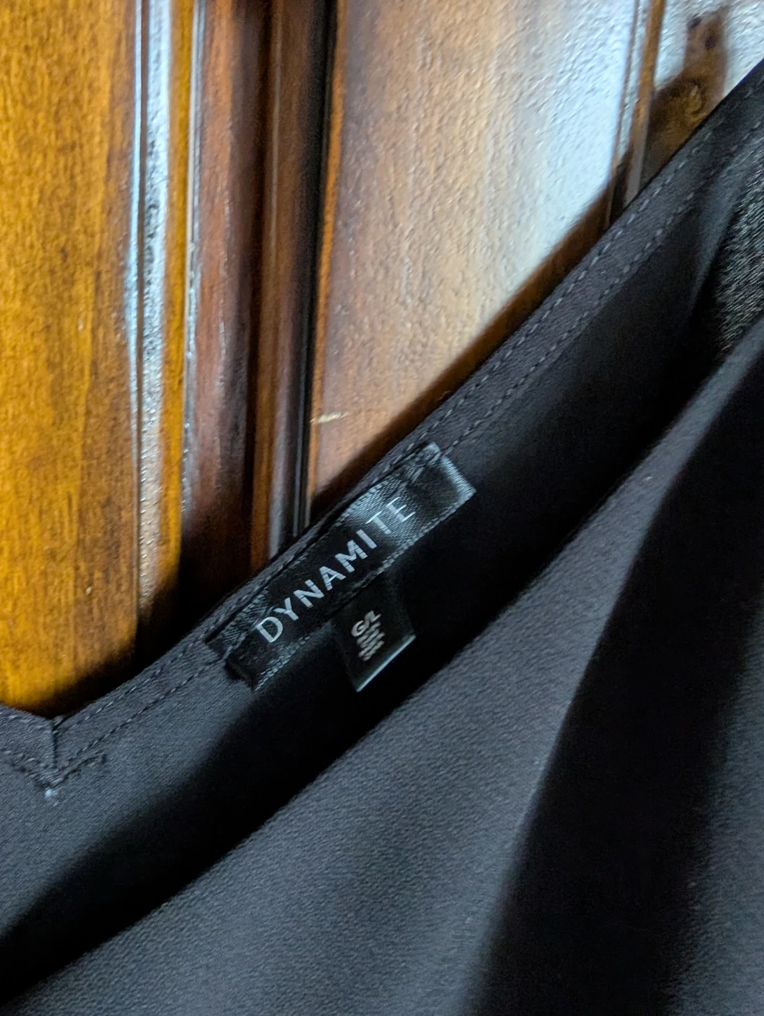 Dynamite Black Button-Front Camisole Top - photo 2
