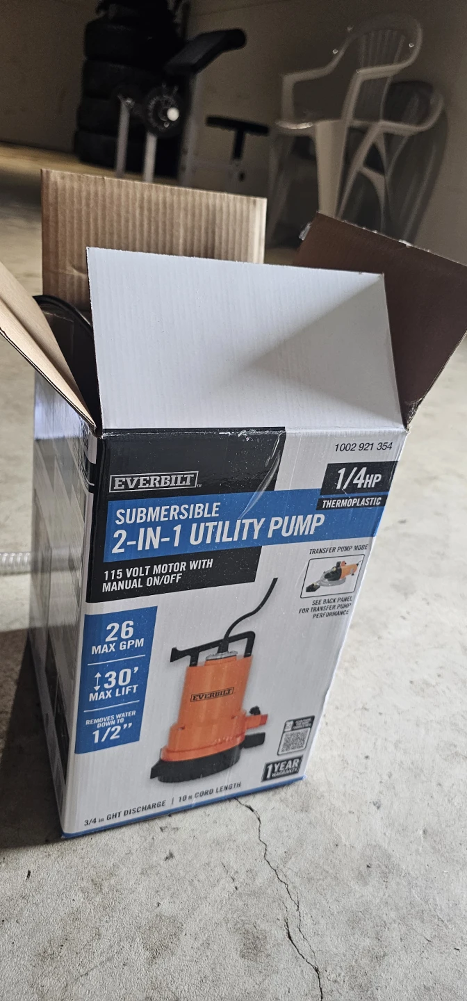 Everbilt Submersible 2-in-1 Utility Pump