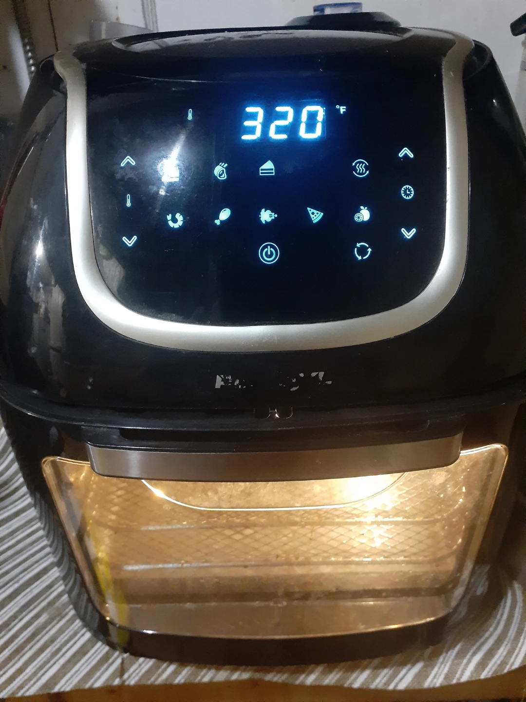 Black Air Fryer Oven with Digital Display - photo 3