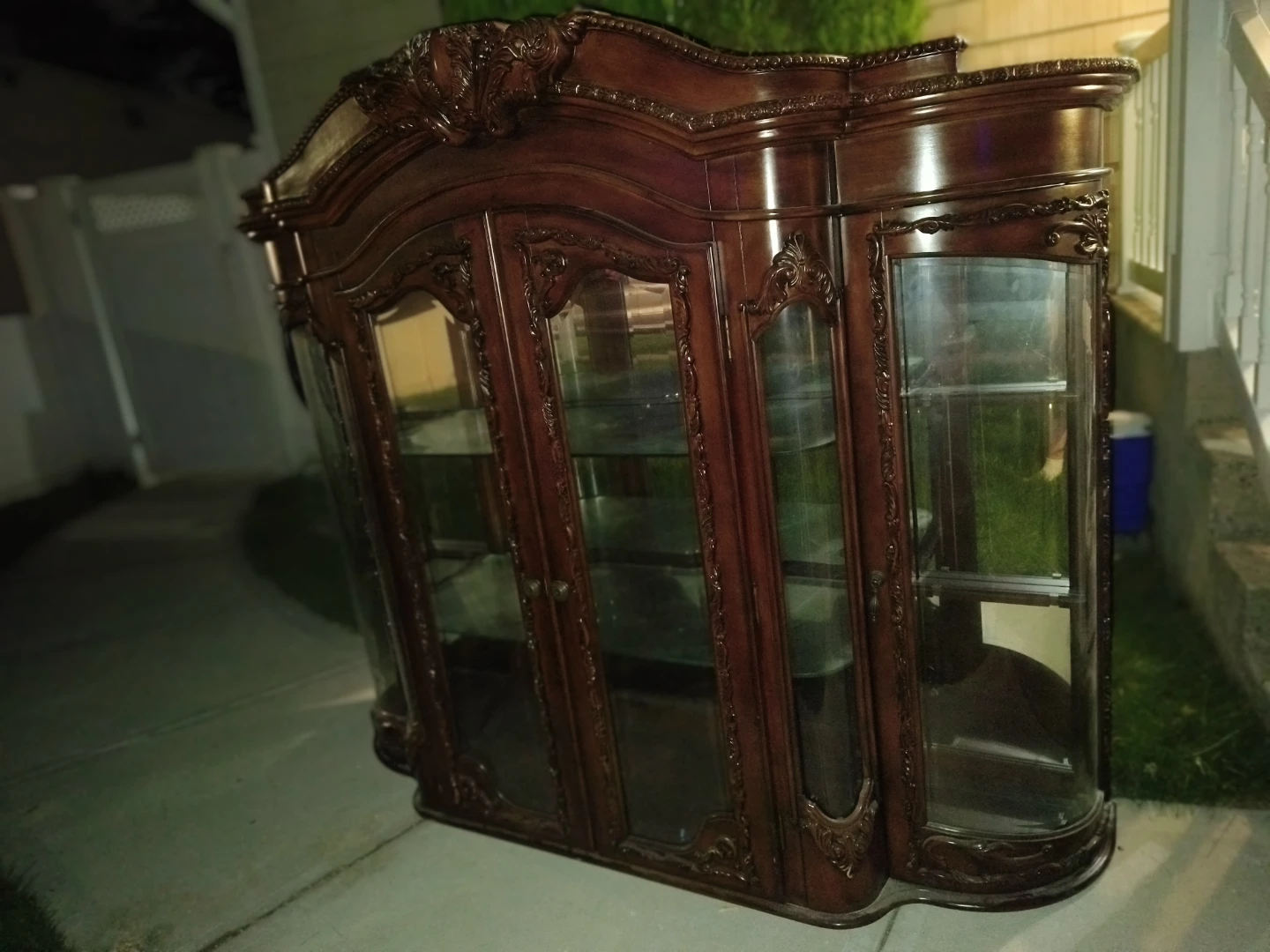 Vintage Curio Cabinet Display Case - photo 2