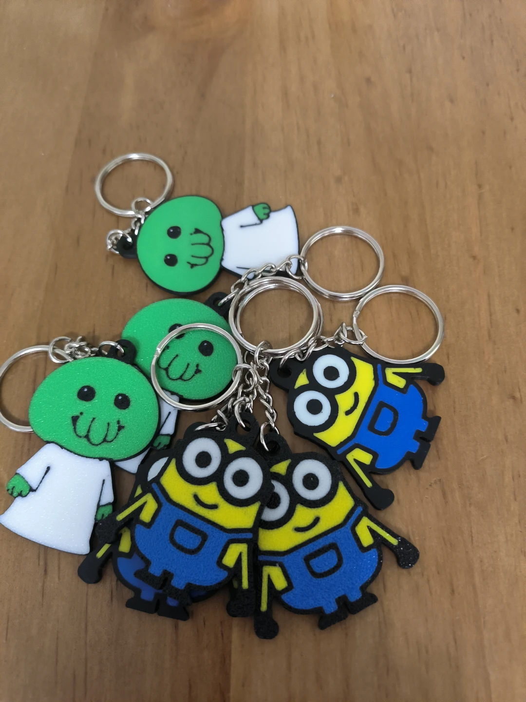 Minion & Green Character Keychains