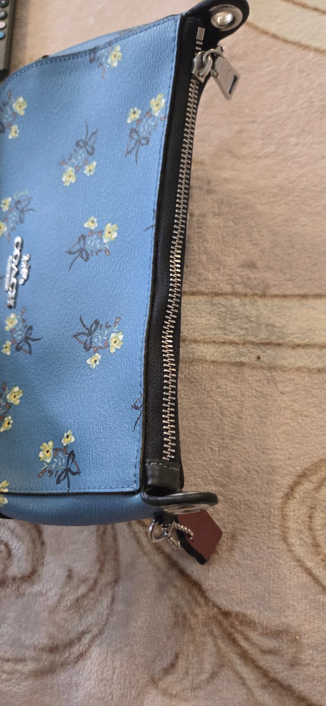 Coach Blue Floral Print Crossbody Bag - photo 2