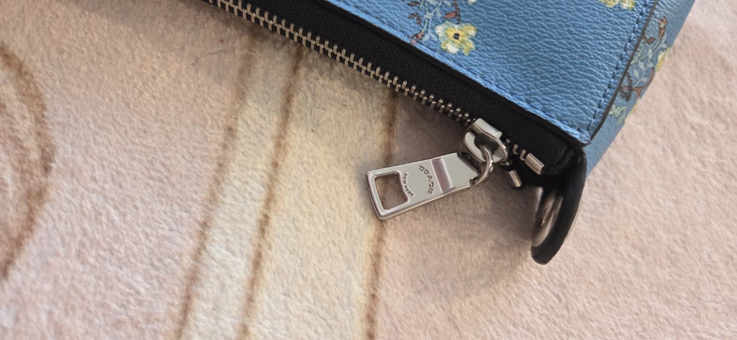 Coach Blue Floral Print Crossbody Bag - photo 3