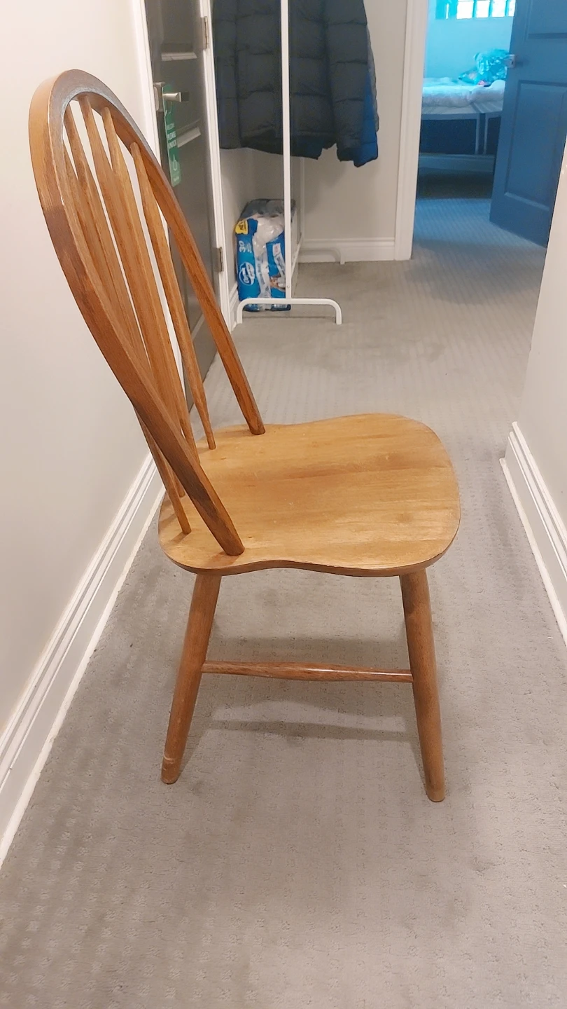 Wooden Spindle Back Chair - photo 4