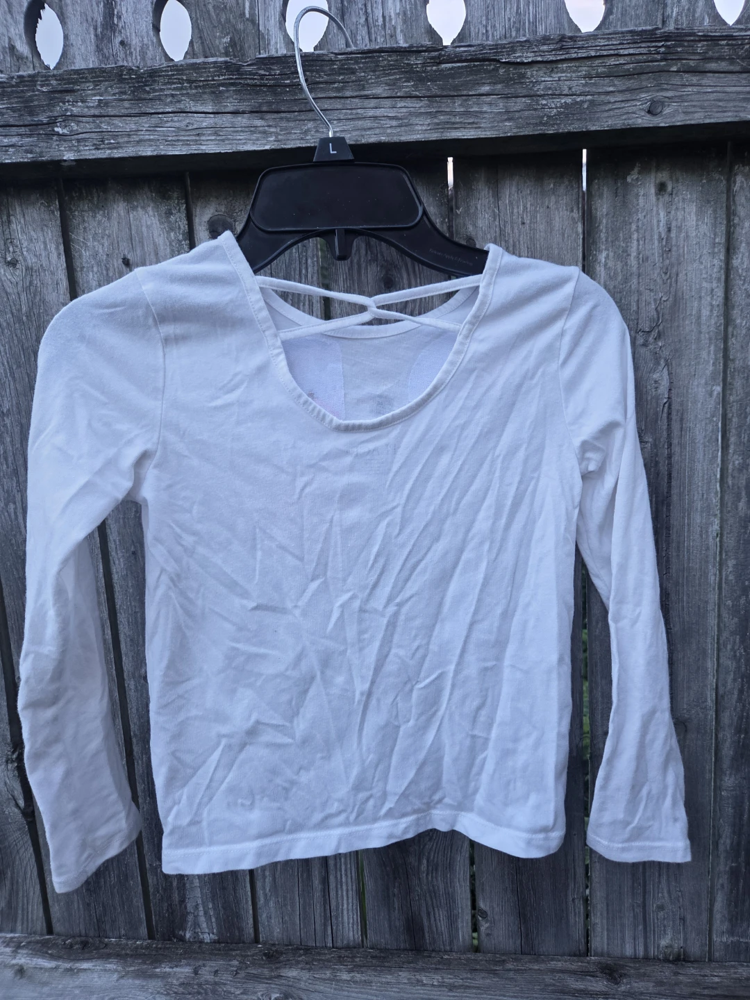 The Children's Place White Long Sleeve Shirt Girls S/P 5/6 - photo 3