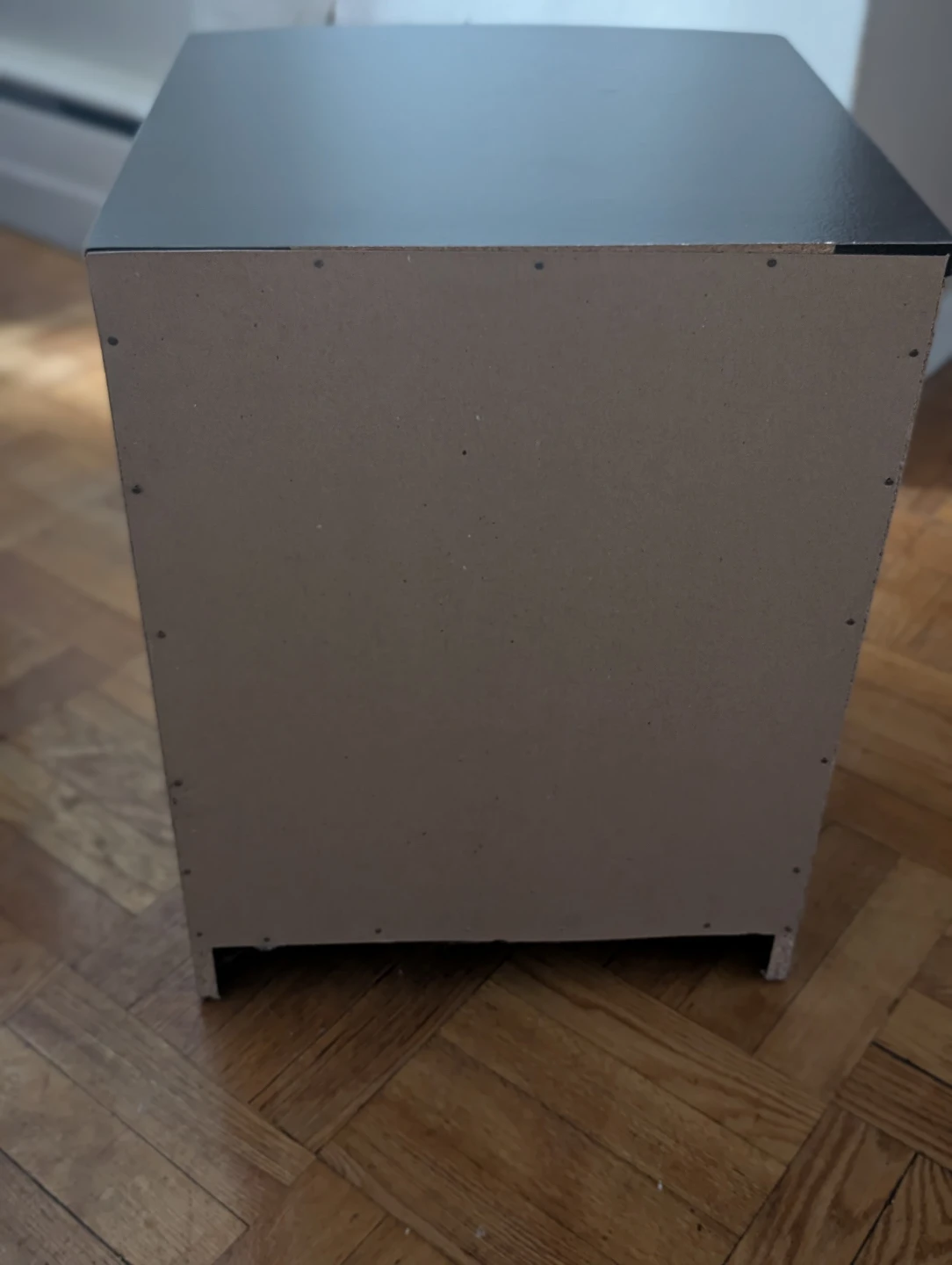 Black Nightstand with Drawer - photo 5