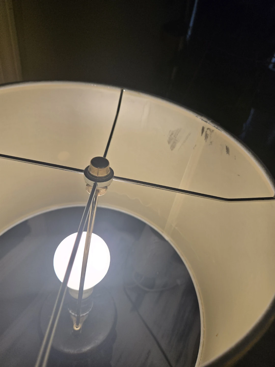 Stacked Globe Table Lamp with Cream Shade - photo 4
