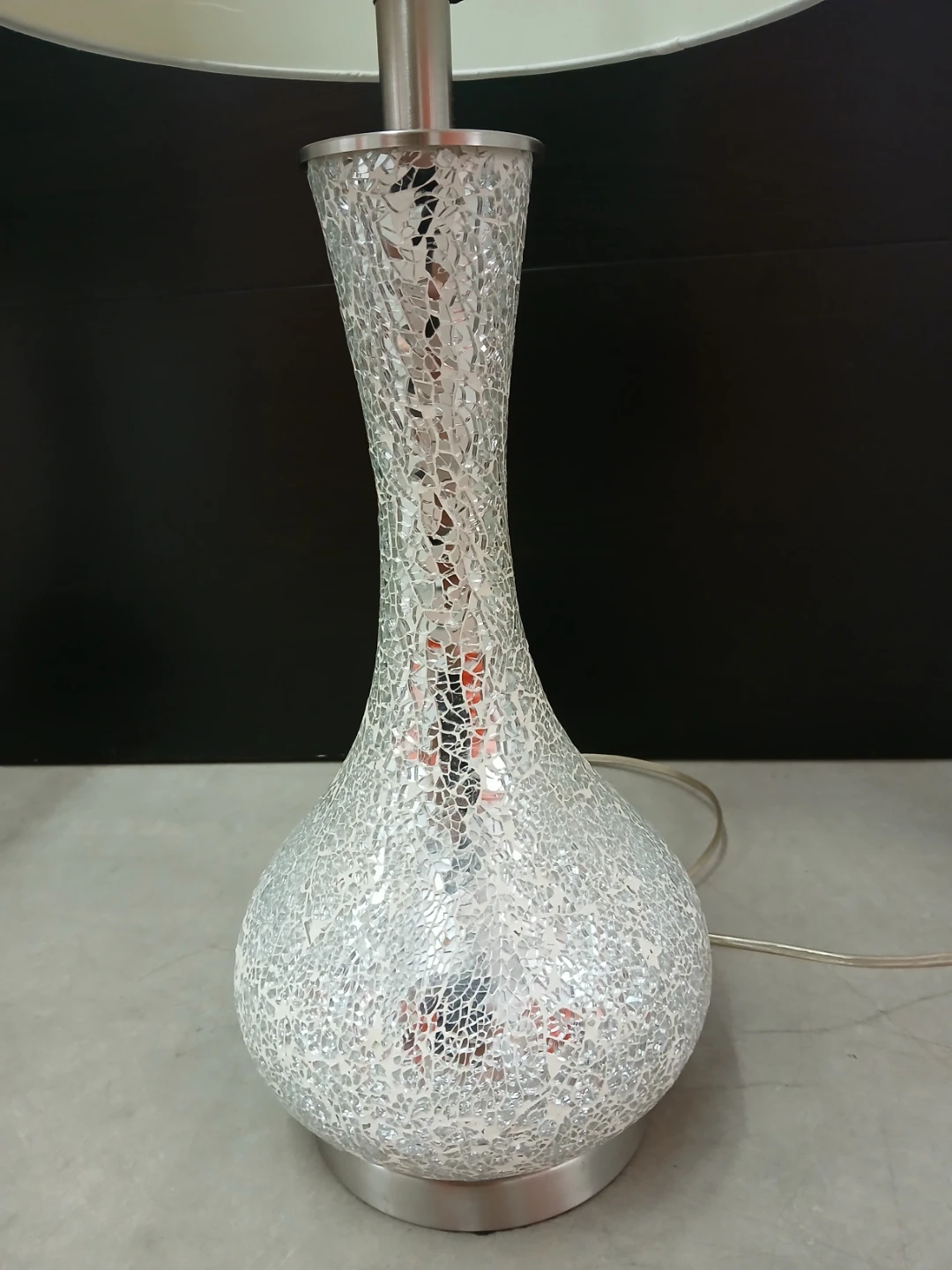 Set of 2 Mirrored Mosaic Table Lamps - photo 5