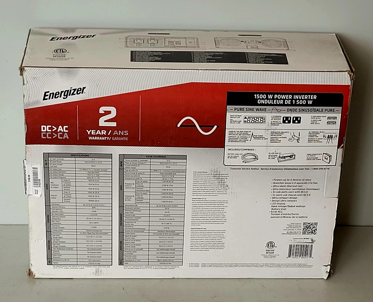 1500W Energizer EP1500 Inverter (31423108) - photo 2