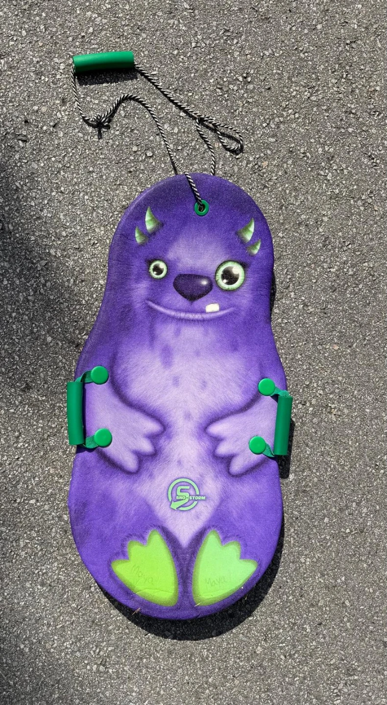 Sno Storm Purple Monster Snow Sled
