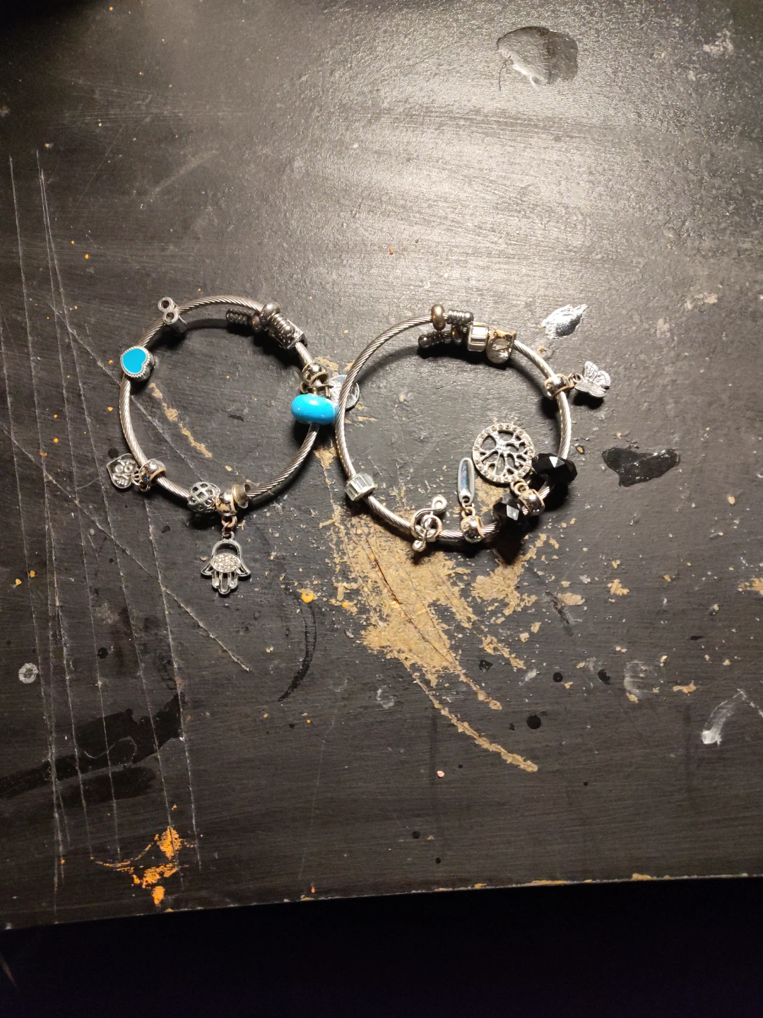 Two Pandora's Charm Bracelets 925 silver
