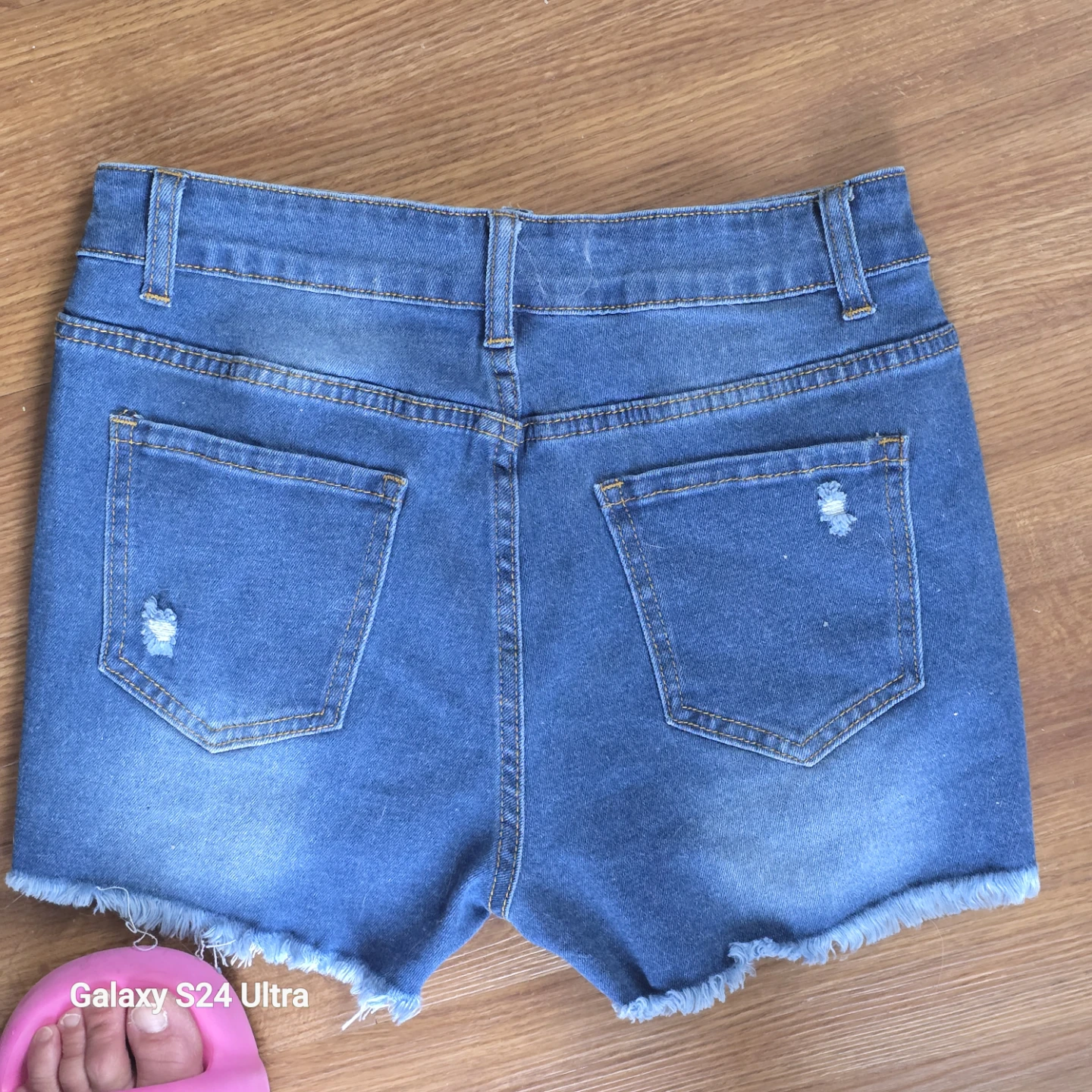 Distressed Denim Jean Shorts - photo 2
