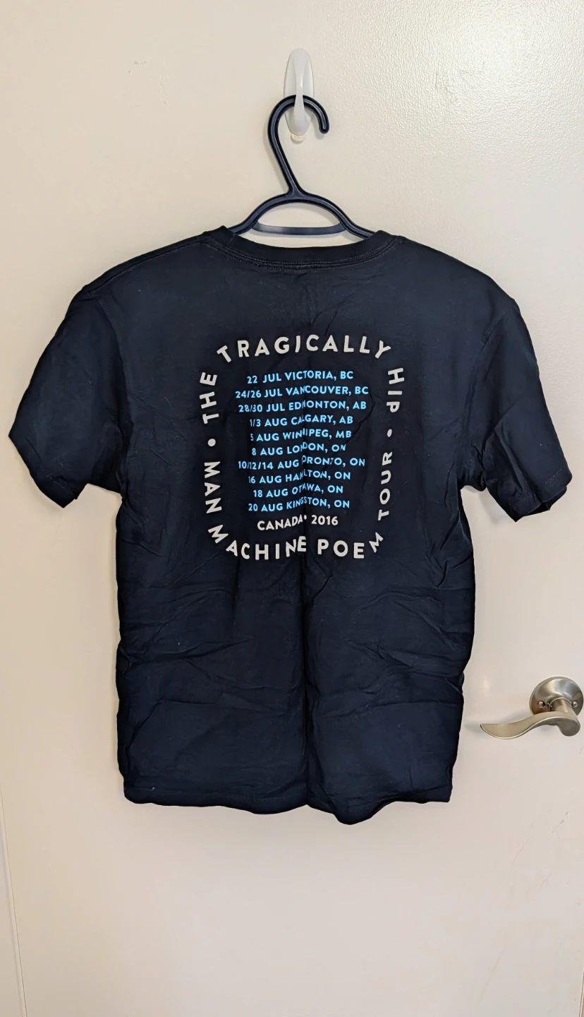 The Tragically Hip Machine Poem Tour T-Shirt - Men's Medium - photo 2