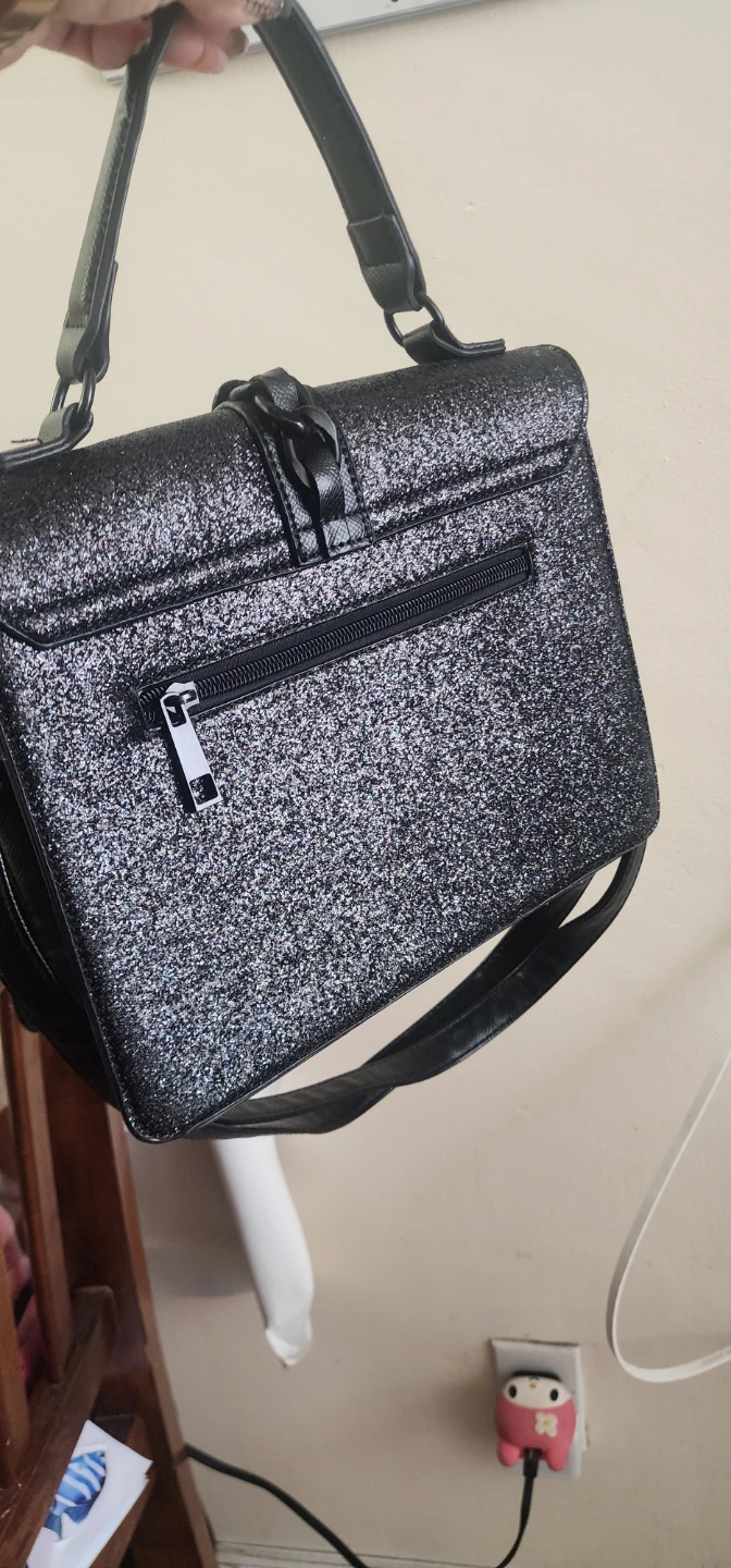 ALDO Black Glitter Handbag - photo 5